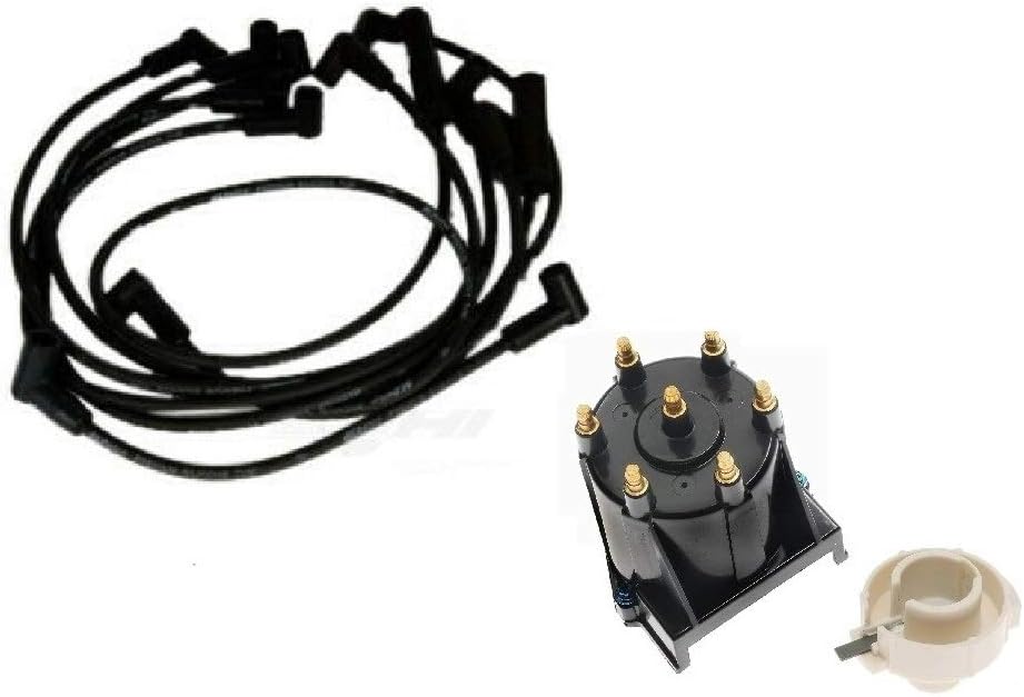 Ign Wire Set Distributor Cap & Rotor Kit for Chevy S10 GMC