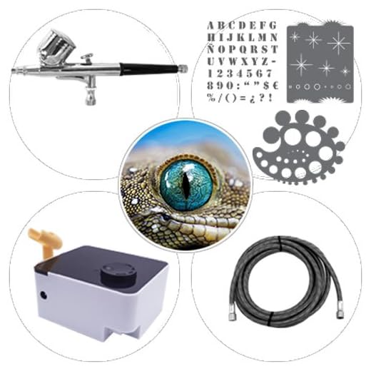 elite pro Kit de Aerografía 001 Iniciación