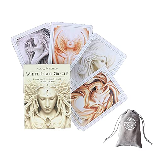 Cartas de Oráculo de Luz Blanca,White Light Oracle Cards,with