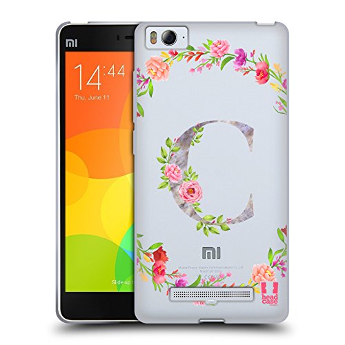 Head Hülle Designs Buchstabe C Dekorative Initialen Soft Gel Hülle für Xiaomi Mi 4c / Mi 4i