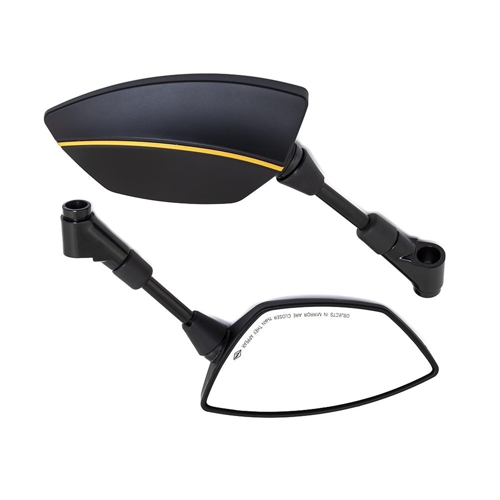 Specchietti Specchietto Retrovisore Laterale Per Moto Nero Per H&onda Per Y&amaha Electromobike Bici Da Strada (Color : Yellow)