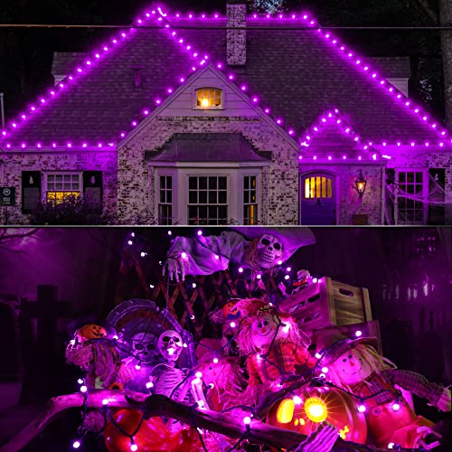 Brizled HHGDHLLP012-N Purple Halloween Lights, 24.67Ft 70 Led G12 Halloween String Lights, 120V Plugin Connectable Halloween Lights Green Wire Purple Lights For Halloween Christmas Tree Room Outdoor Indoor Decor thumb #3