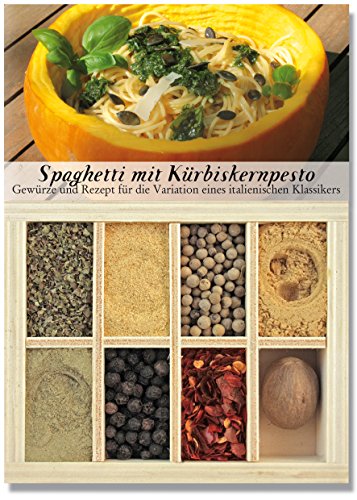 Spaghetti mit Kürbiskernpesto – 8 Gewürze Set für die Variation des italienischen Klassikers...