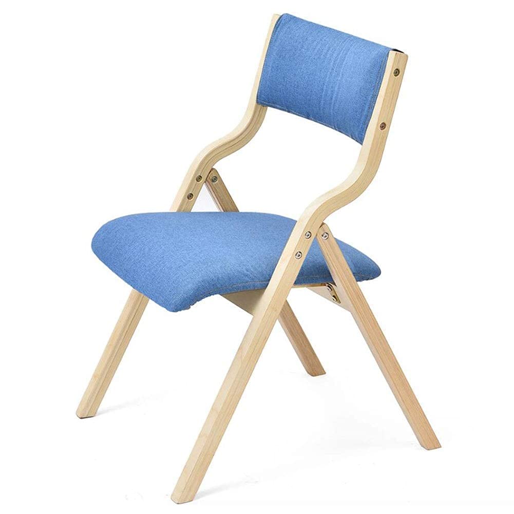 Silla de ocio lino esponja soft cushion con respaldo acolchado de madera plegable T5