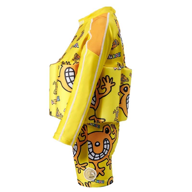 Image of Toddler Kids One-Piece Float Swimsuit with Adjustable Buoyancy UPF 50+ Sun Protection for Beach Pool Boys Girls
