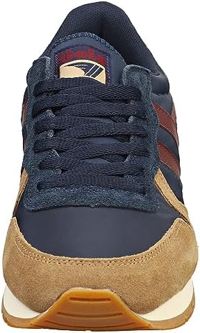 Gola Men's Daytona Chute Sneaker, Navy/Tobacco/Burgundy, 9 | Image 2