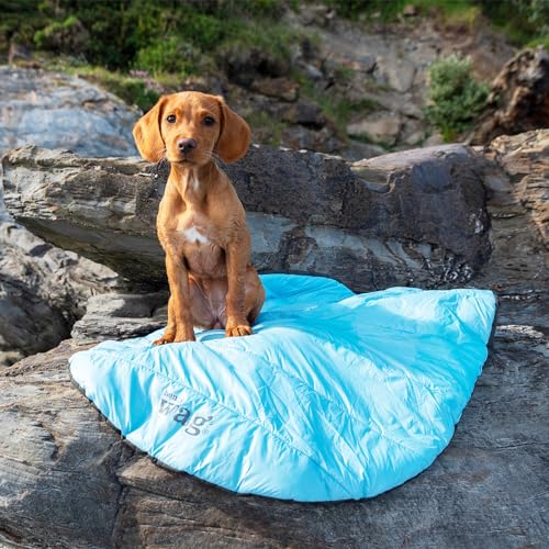 Henry Wag Alpine Travel Kuschelbett – EIN bequemer Ort zum Ausruhen an aktiven Tagen – wasserdicht, leicht und einfach zu tragen Außentasche – (Packmaß 19 x 36 x 15 cm/offene Größe: 86 x 70 cm)