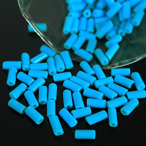Embroiderymaterial Tube Beads for Craft and Jewellery Making, Sky Blue Color, 400 Beads(Approx) (B07CNS9H92) Amazon Price History, Amazon Price Tracker