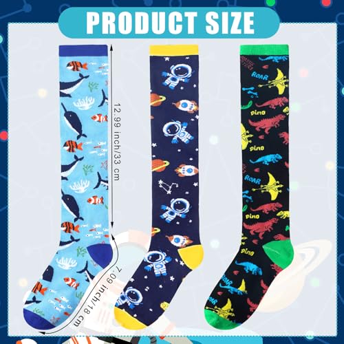 Zoooyawn 6 Pairs Over The Calf Kids Soccer Socks, Football Socks for Youth Boys Girls for Sports Team Athletic Socks2