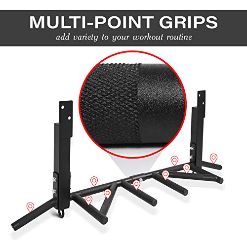 Yes4All Joist Mounted Pull Up Bar - Multi Grips Pull Up Bar/Chin Up Bar #TOP3