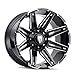 AMERICAN TRUXX 8x6.5 22" Inch Wheel Rim Boom AT1903 22x12-44mm Black Milled