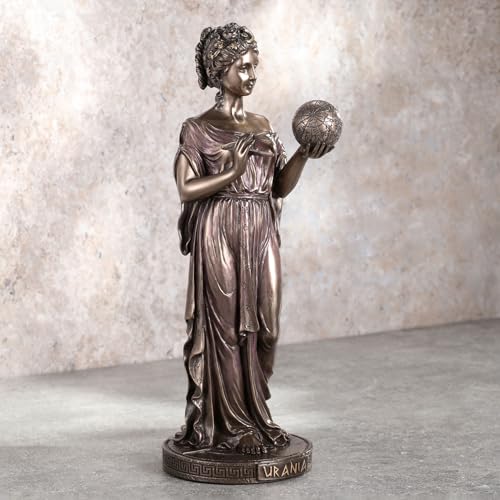 Figura Decorativa Urania Diosa Griega 22.9 cm Bronce miniatura 6