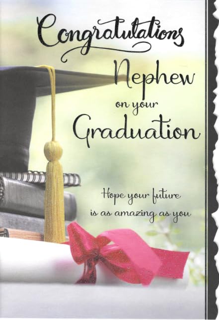 Cardigan Cards Graduation Card for Nephew, Congratulations on Your Graduation, Well Done Verse