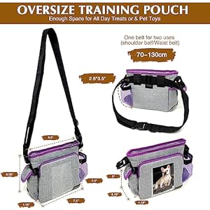   Dog-Treat-Pouch-for-Walking-Multiple-Dogs-Large-Capacity-Dog-Treat-Bag-Built-in-Water-Bottle-Holder-and-Multiple-Pockets-Hands-Free-Training-Treat-Pouch-with-Adjustable-Strap-and-Photo-Pokcet