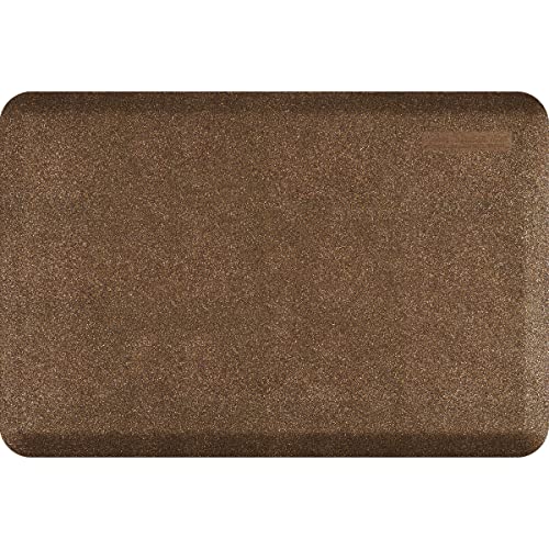 Wellnessmats Granite Collection Anti-Fatigue Floor Mat, Copper, 36 In. X 24 In. X ¾ In. Polyurethane – Ergonomic Support Pad For Home, Kitchen, Garage, Office Standing Desk – Water Resistant, #TOP3