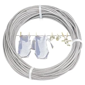 Winkio ML-008DE Stahlkern Wäscheleine 25m