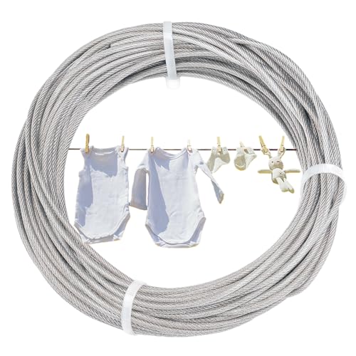 Winkio ML-008DE Stahlkern Wäscheleine 25m