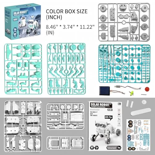 16-in-1 Solar Robot Kid, 190 Pcs STEM Educational Toy for Age 8+ - Image 4