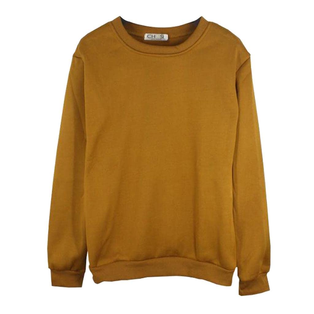 enakshi (label) Men's Women's Crewneck Fleece Sweatshirt Plain Pullover Crew Neck Jumper M|Clothing Shoes & Accessories | Mens Clothing | Sweats & Hoodies-picture-14