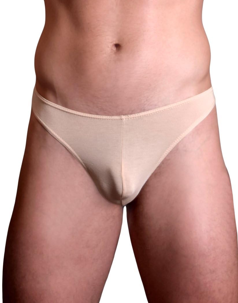 Doreanse Men's Nude 1280 Cotton Modal Thong (Skin/Xl)