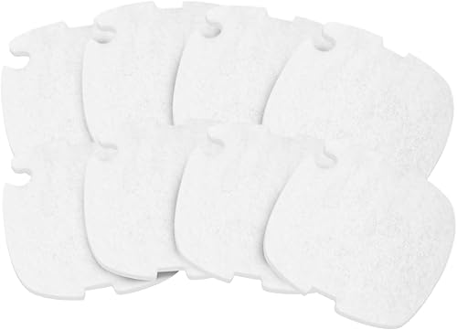 Polishing Filter Pads Replacement for Marineland Aquarium Filters, Fish Tank Filter Pad Compatible with Marineland C-Serie C-60/C-130 and Marineland Magniflow Filter Cartridge, 8 Pcs Rite-Size S
