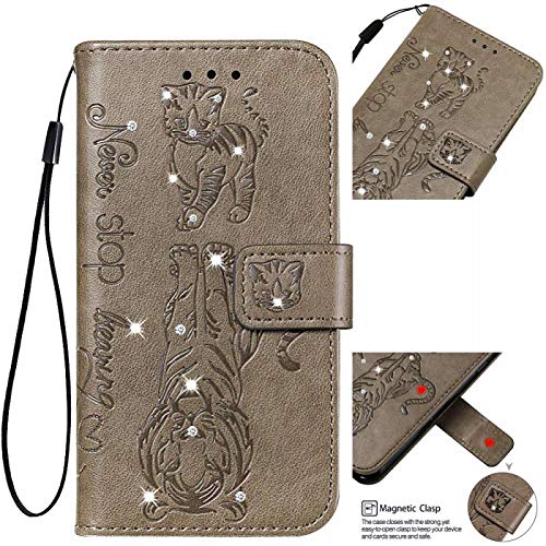 Glittery Diamond Compatible with Samsung A80,Love Hearts Sparkle Bling Glitter Leather Stand Function Flip Kickstand Magnetic Book Purse Wallet with Card Slot Holder Protective Cover