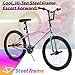 wanan BMX Bike, 20 24 Inch Bike for Kids for 6-16 Years Old, Hi-Ten Steel Frame BMX Bikes with 360° Rotating Rotor, 4 Pegs, Aluminum Reinforced Footrest (Rainbow, 20inch)
