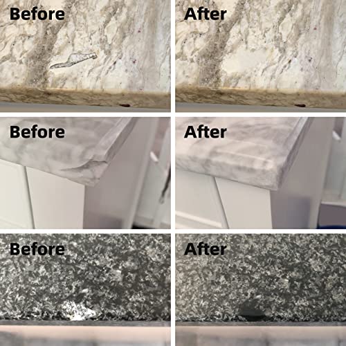 Marble and Granite Repair kit Porcelain Marble Stone and Quartz Countertops Repair kit for Chips Dents Cracks Holes Scratchs, Fix Chipped Edges Corners, Reattaches or rebuilds Missing Pieces - Thumbnail 3