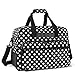 Yarwo Serger Carrying Case, Universal Overlock Sewing Machine Tote Bag with Anti-Slip Padded Bottom for Most Standard Overlocker Machine and Supplies, Black Dots
