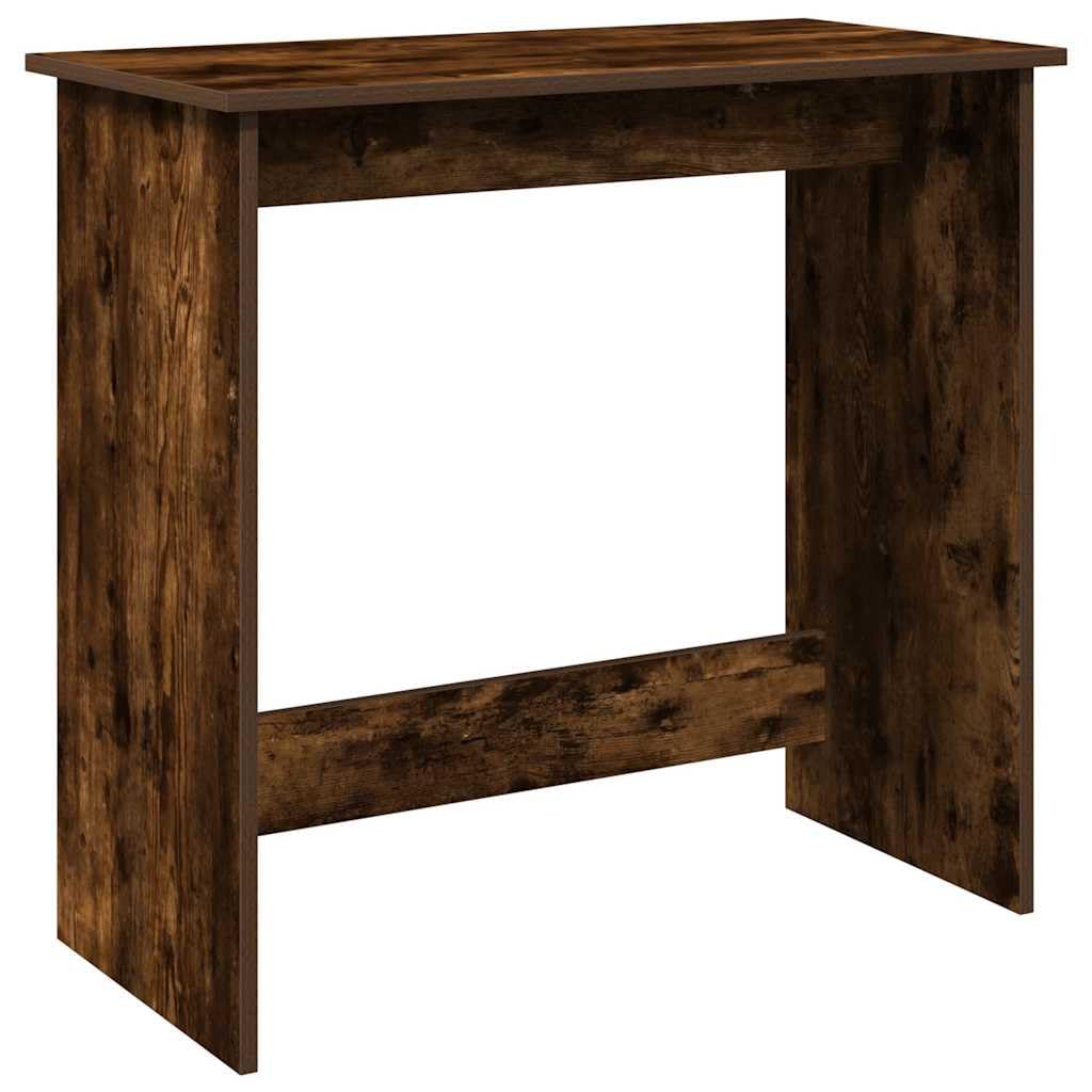 Scrivania affumicatura 80 x 40 x 75 cm, materiale in legno, robusto computer desk per casa, ufficio, design moderno, versatile