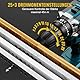 Akkuschrauber 21V Akku Bohrschrauber Set 25+3 Drehmomentstufen Klein Akkubohrer 45N.m mit 2*2Ah Akku und Ladegerät Bohrmaschine Schlagbohrschrauber mit 10mm Bohrfutter LED-Licht Tragetasche 30 Zubehör