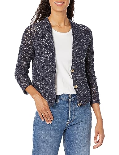 NIC+ZOE Women's Midnight Sky Crochet Cardigan