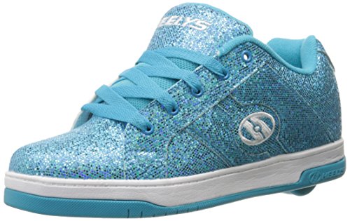 Heelys Kid's Split Sneaker, Blue Disco Glitter, 6 M US Big Kid