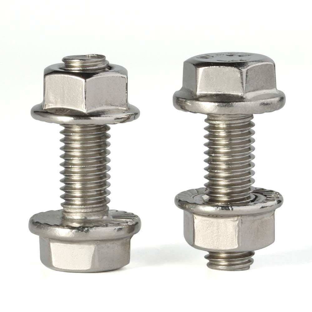 Bulloni Testa Esagonale A Flangia M10 In Acciaio Inox A2, DIN6921