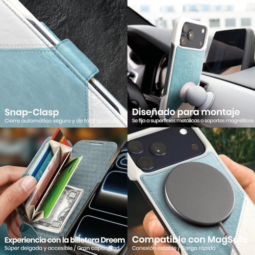 Funda Cartera para iPhone 17 Pro Max Compatible MagSafe con Caja Regalo 6