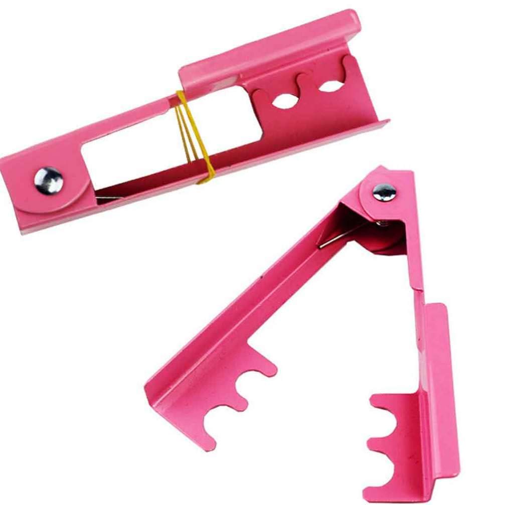 Happyyami 3pcs Rose Stem Leaf Thorn Stripper Flower Thorn Remover Stripping Tool for Roses DIY Bouquet Garden Florist Tool (Pink)