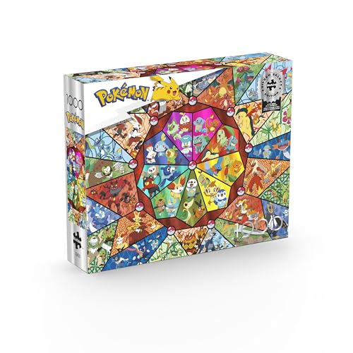 Buffalo Games - Pokémon Stained Glass - 1000 Piece Jigsaw Puzzle for Adults - image 1