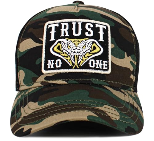 Image of KBETHOS Dad Hat Trust No One Royalty Hustle Vibe Baseball Cap Adjustable Cotton Vintage