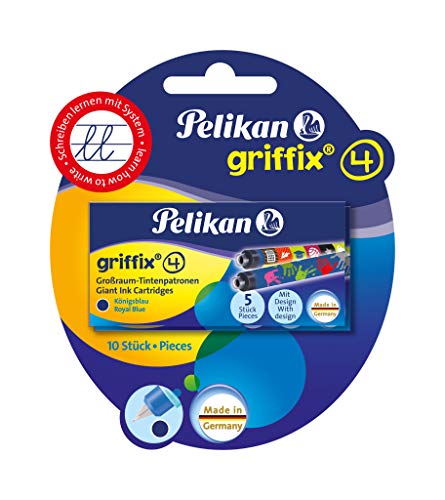 Pelikan 4001 Griffix Großraum-Tintenpatronen 6 x 5 Stück Blisterpackung (30 Stück)