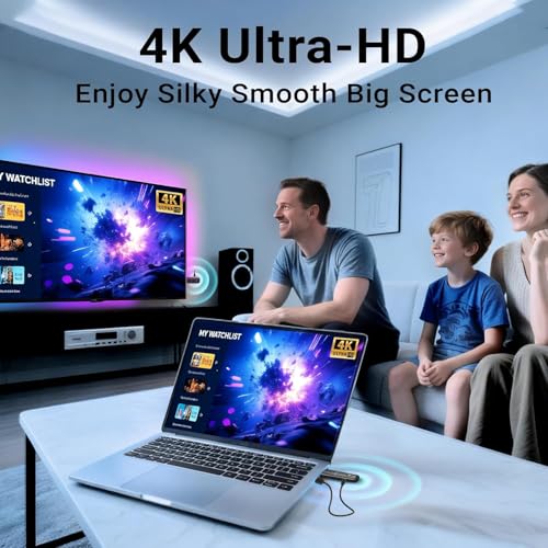 Image of ETZIN HDMI Wireless 4K - Plug & Play Wireless HDMI Transmitter & Receiver, 1080P@60Hz, 50m, 4K Video Streaming for Laptop /PC to Projector /Monitor /HD TV EPL-1604WA