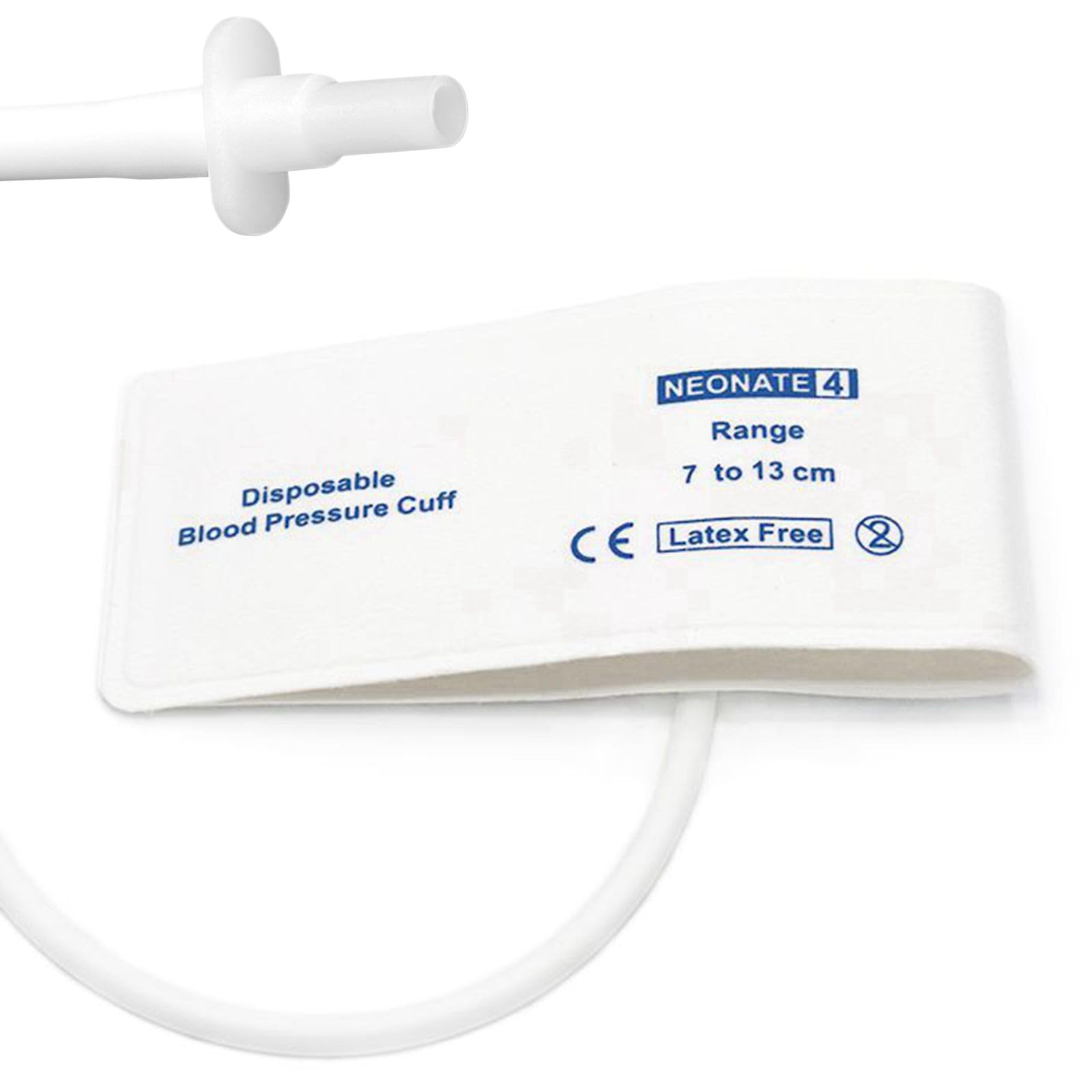 5PCS Disposable Blood Pressure Cuff with BP05 Connector and Single Tube for #4 Neonate 7-13 cm, Replacement NIBP Cuff, Non-Woven Fabric BP Cuff-image-41