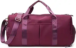Bolsa De Academia Impermeável Alça Transversal Unissex Mala Com Divisórias Espaçosa Fitness Leve e Resistente Capacidade 30 Litros PREMIUM DUPIN (ROXA)