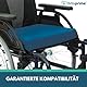OrtoPrime Antidekubitus viskoelastisches Posturales Kissen - Orthopädisches Coxis-Entlastungskissen - Therapeutisches Memory Foam Sitzkissen - Geeignetes Sitzkissen für Rollstuhl, Zuhause & Büro