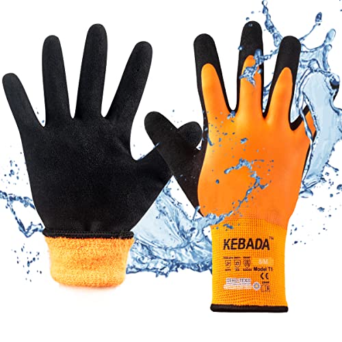 Kebada T1 Waterproof Winter Work Gloves for Men and Women