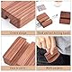 NBEADS 2 Stück Holz Handy Halter, 8x6x2 cm Holz Handyständer Universal Desktop-Telefonständer Tragbarer Mobiler Tablet-Halter mit 2 Nut für Unterstützung von Telefon im Büro zu Hause, Braune