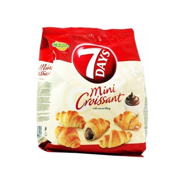 Buy 7 Days Mini Croissants with Coca Cream Filling From Greece 72g (2