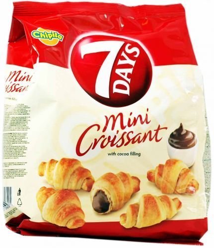 7 Days Mini Croissants with Coca Cream Filling From Greece - 72g (2.5 Ounches) by 7Days