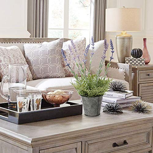 Briful Faux Lavender Plant 13" High Rustic Purple Fake Lavender Fake Flowers For Decoration Lavender Flowers Artificial In Pot For Home Room Bathroom Kitchen Farmhouse Indoor Or Outdoor Decor #TOP1