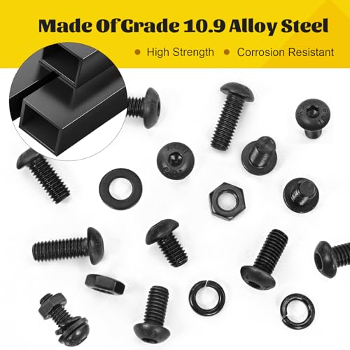 image for Fgruh 2200PCS M2 M3 M4 M5 Metric Screws Assortment Kit, Hex Socket But