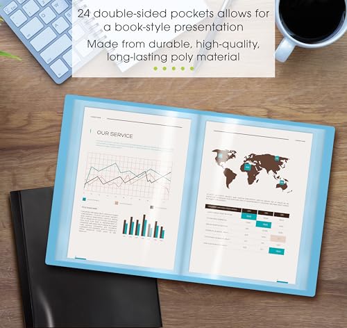 Petits carnets en polyéthylène avec pochettes transparentes et vue avant - 5